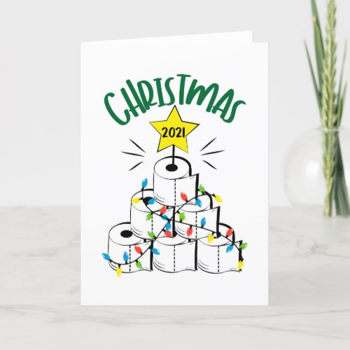 Christmas 2021  Toilet Paper and Lights Holiday Card