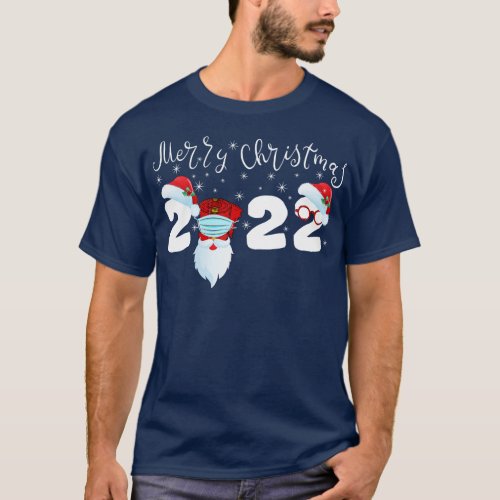 Christmas 2022 Christmas Santa Face Mask T_Shirt