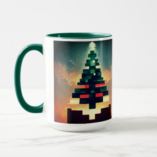 Christmas 2022 Mug with Christmas Tree in Space