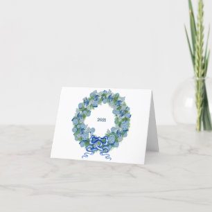 Christmas 2024 Blue Ginger Jar Thank You Card