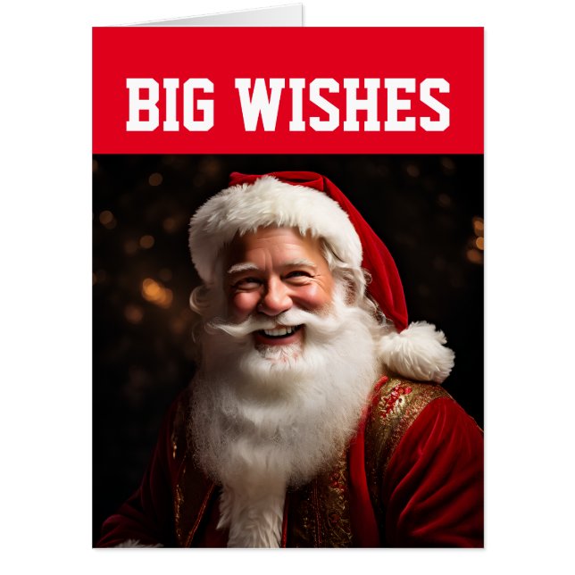 CHRISTMAS 2024 SANTA HUGE BIGGEST GREETING CARD (Front)