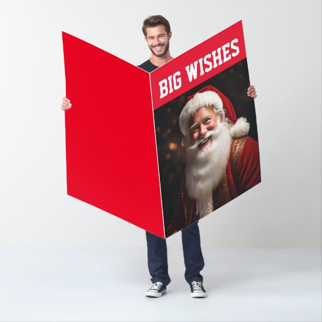 CHRISTMAS 2024 SANTA HUGE BIGGEST GREETING CARD (In Situ)