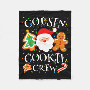 Christmas 2025 Cousin Cookie Baking Crew Squad Fam Fleece Blanket