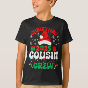 Christmas 2025 Cousin Crew Xmas Funny Matching Fam T-Shirt