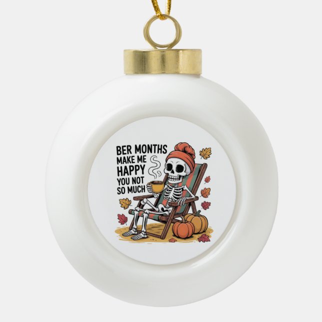 christmas 2026,  ceramic ball christmas ornament (Front)