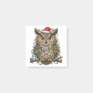 Christmas 2026 Festive Owl Holiday Bird Post-it Notes