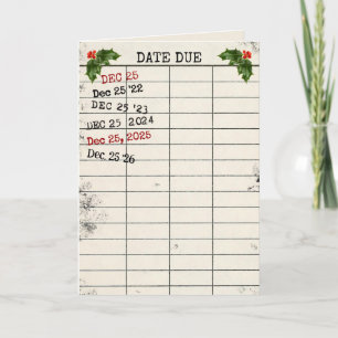Christmas 2026 Library Card