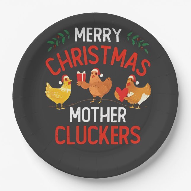 christmas 2026,  paper plates (Front)
