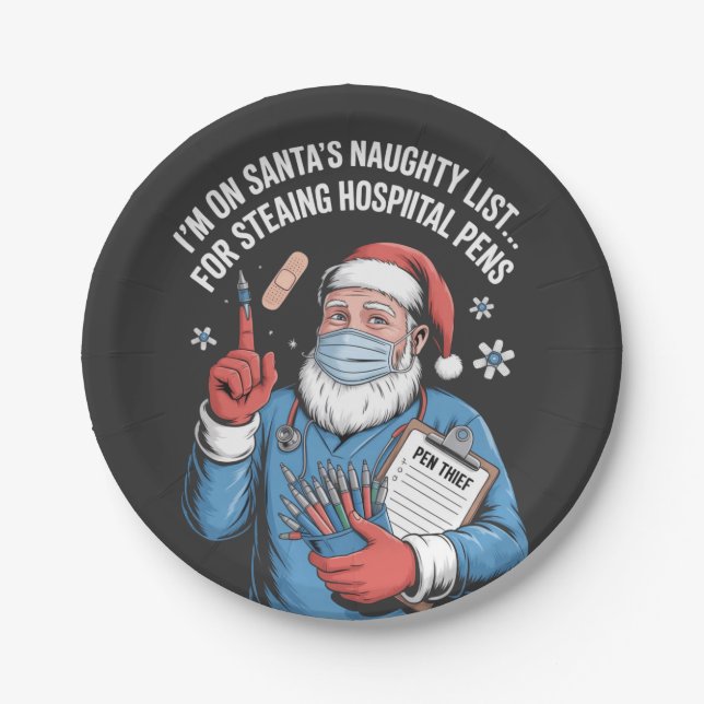 christmas 2026,  paper plates (Front)