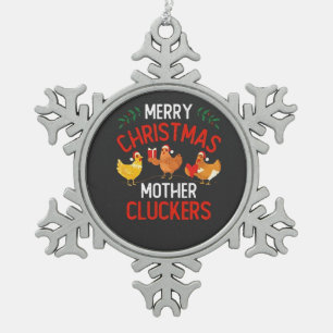 christmas 2026,  snowflake pewter christmas ornament