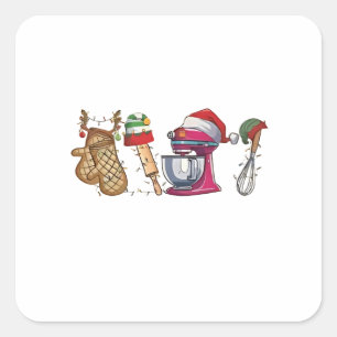 christmas 2026, square sticker