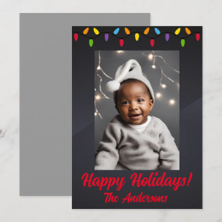 Christmas 2 child, Happy Holidays! Christmas card