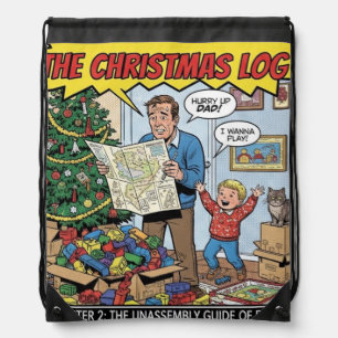 christmas 2 drawstring bag