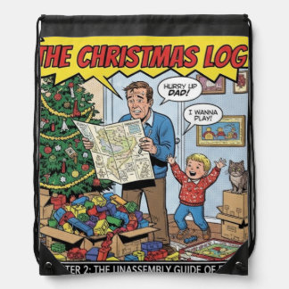 christmas 2 drawstring bag