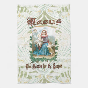 Christmas 2 - Jesus is the Reason for Season Kitchen Towel