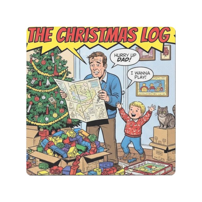 christmas 2 metal print (Front)