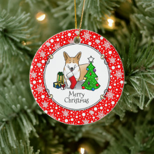 Pembroke Welsh Corgi Christmas Ornaments Zazzle 100 Satisfaction Guaranteed