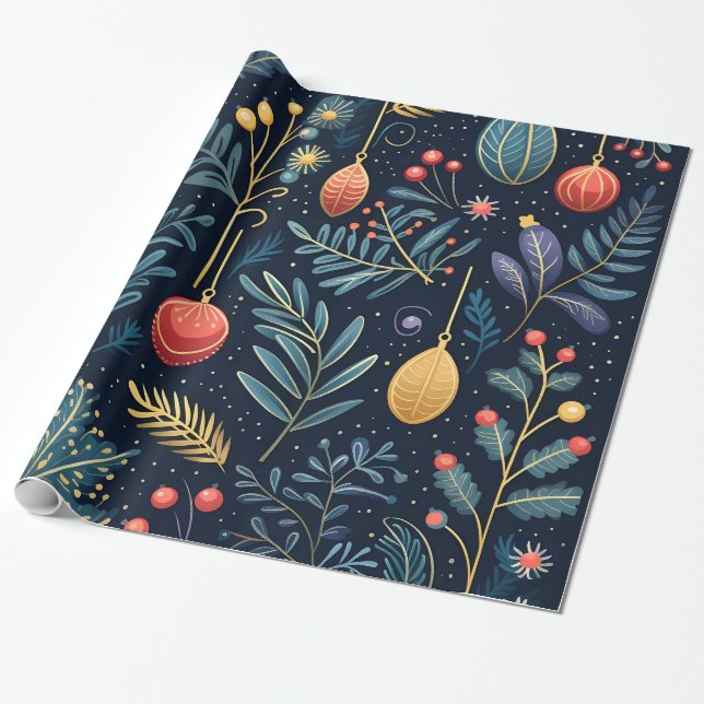 Christmas 30 inches x 6 feet Gloss Wrapping Paper (Unrolled)