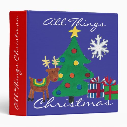 Christmas _ 3 ring binder