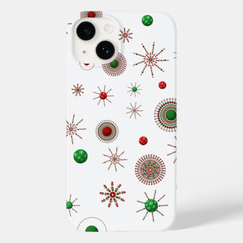 Christmas 3D Ornaments  Starbursts Case_Mate iPhone 14 Case