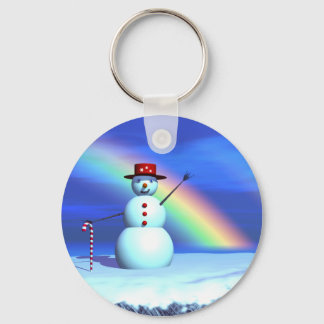 Christmas 3D Snowman Keychain