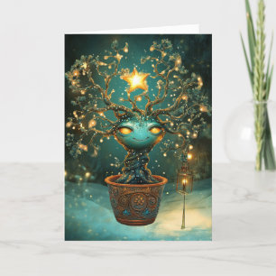 *~* Christmas 40  Cosmic Eyes Shine Love AP97   Thank You Card