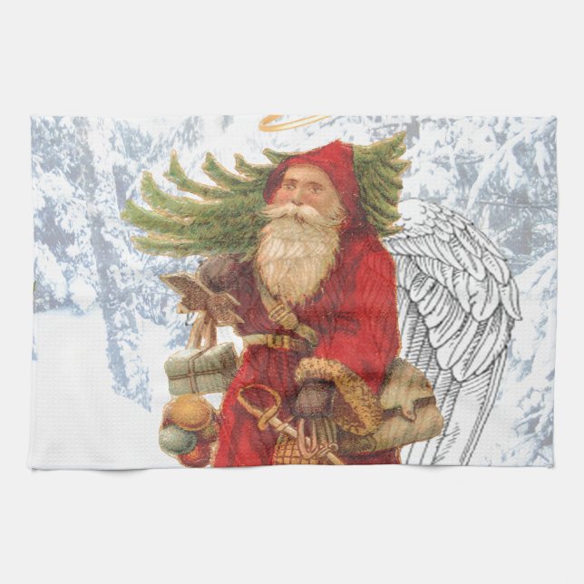 Christmas 4 Saint Nicholas Kitchen Towel (Horizontal)