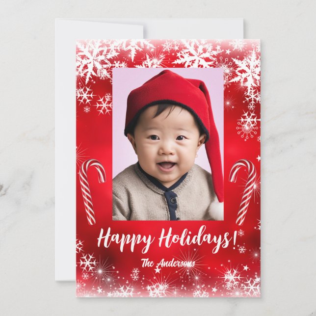 Christmas 5 child, Happy Holidays! Christmas card (Front)