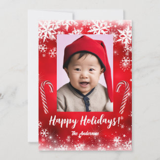 Christmas 5 child, Happy Holidays! Christmas card