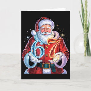 Christmas 67 Funny Xmas Six Seven Ugly Sweater 6-7 Card