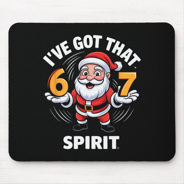 Christmas 67 Funny Xmas Six Seven Ugly Sweater 6-7 Mouse Pad (Front)