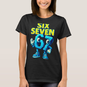 Christmas 67 Meme Design Funny Six Seven Hands 6 7 T-Shirt