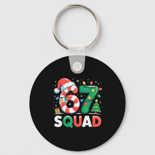 Christmas 67 Squad Funny Candy Cane Lights Holiday Keychain