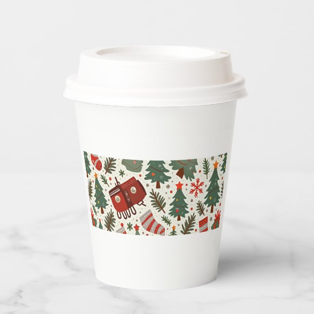 Christmas 8oz Paper Cup (Front)