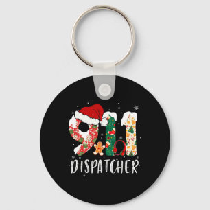 Christmas 911 Dispatcher Keychain