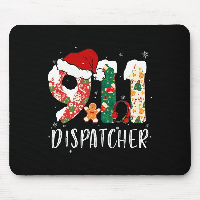 Christmas 911 Dispatcher Mouse Pad (Front)
