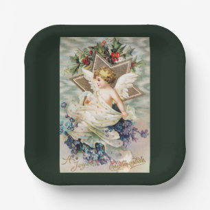 Christmas a Joyous Christmastide    Paper Plates