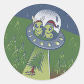 Alien Head Sticker Decal - Green UFO Space Extra Terrestrial Vinyl Decal For Car, Laptop, Window - Waterproof, Vintage Style 7 thumbnail image