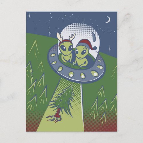 Christmas abduction postcard