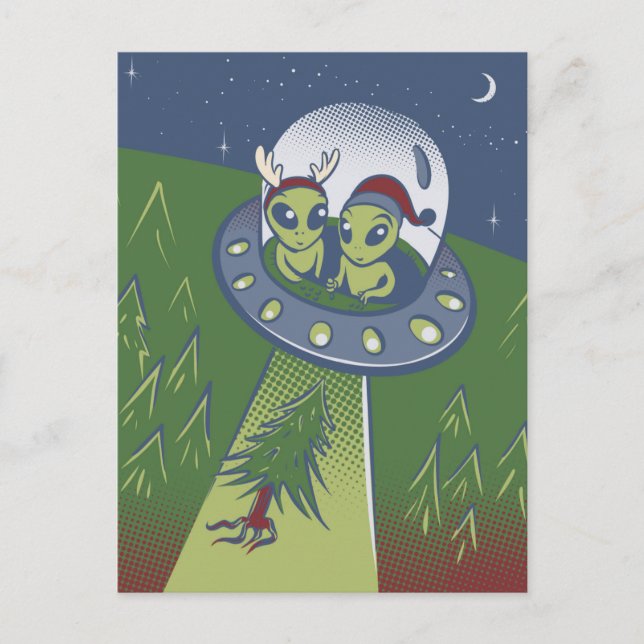 Christmas abduction postcard (Front)