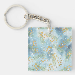 Christmas Abstract Art Keychain