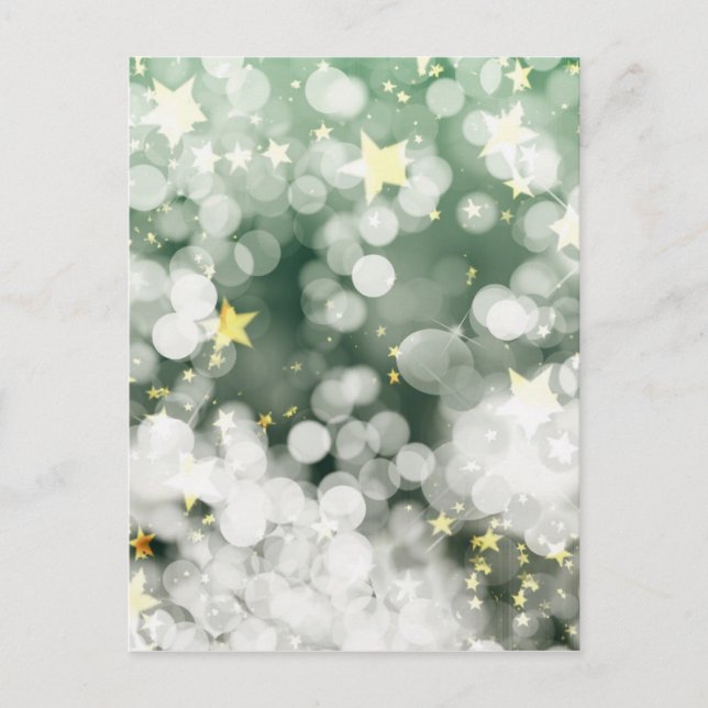 Christmas abstract stars ice background holiday postcard (Front)