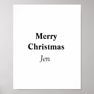 Christmas add your name text image editable invit poster