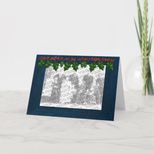 Christmas Add Your Photo Frame Customizable Card