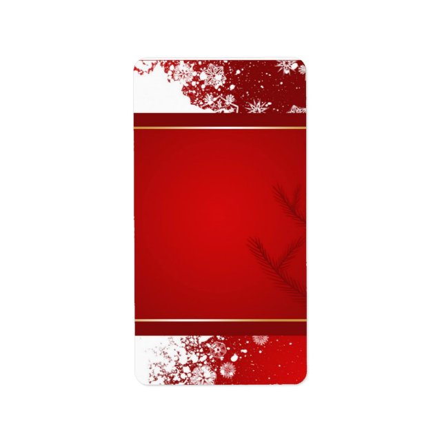Christmas Address Label (Front)