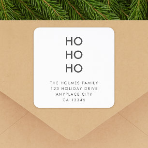 Christmas Address Label Roll Ho Ho Ho Sticker