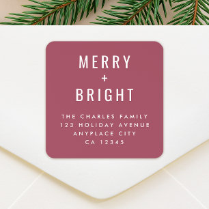 Christmas Address Label Roll Holiday Stickers