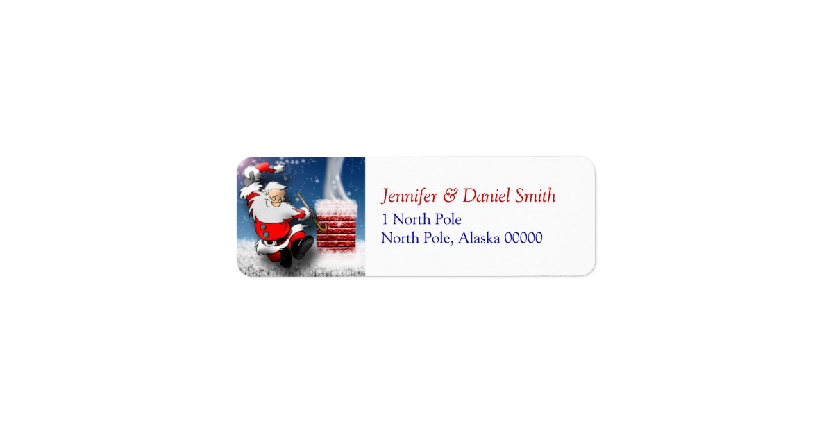 Christmas Address Label Stickers Zazzle