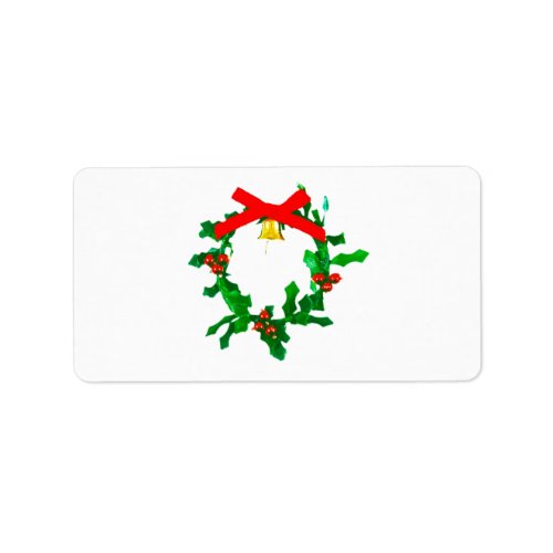 Christmas Address  labels CHRISTMAS HOLLY
