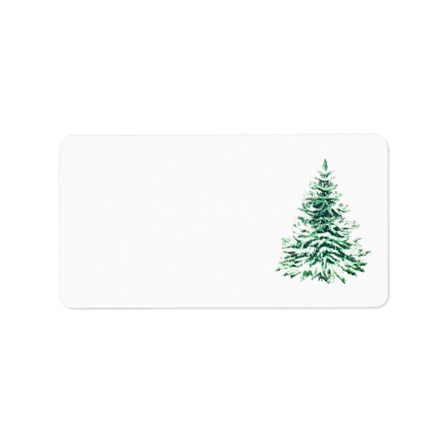 Christmas Address  labels CHRISTMAS TREE (Front)